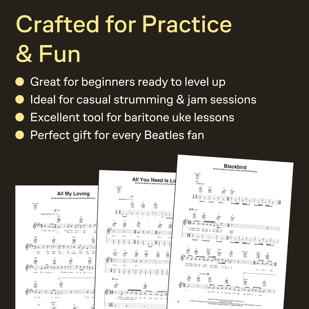 The Beatles: For Baritone Ukulele: Songbook für Ukulele. 20 Classic Songs, Taschenbuch