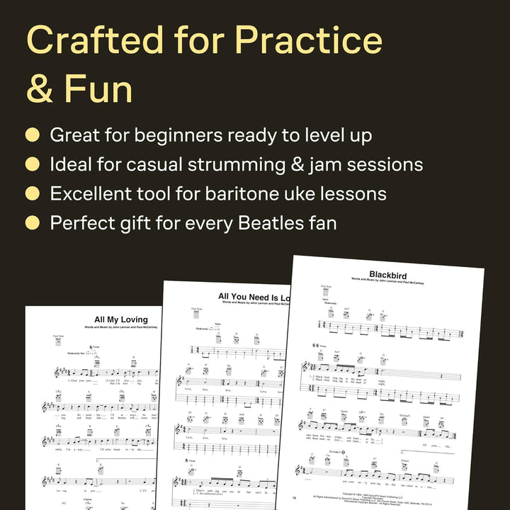 The Beatles: For Baritone Ukulele: Songbook für Ukulele. 20 Classic Songs, Taschenbuch