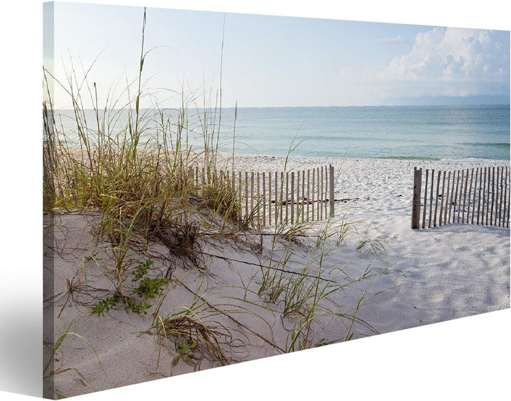 islandburner Bild auf Leinwand Landschaft Dünen Strand Und Meer Bei Sonnenaufgang -Golf Von Mexiko B