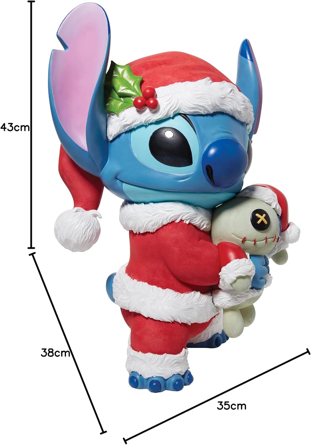 Enesco Disney Showcase Lilo and Stitch Weihnachtsmann-Figur, 39 cm, Mehrfarbig Einheitsgrösse Mehrfa