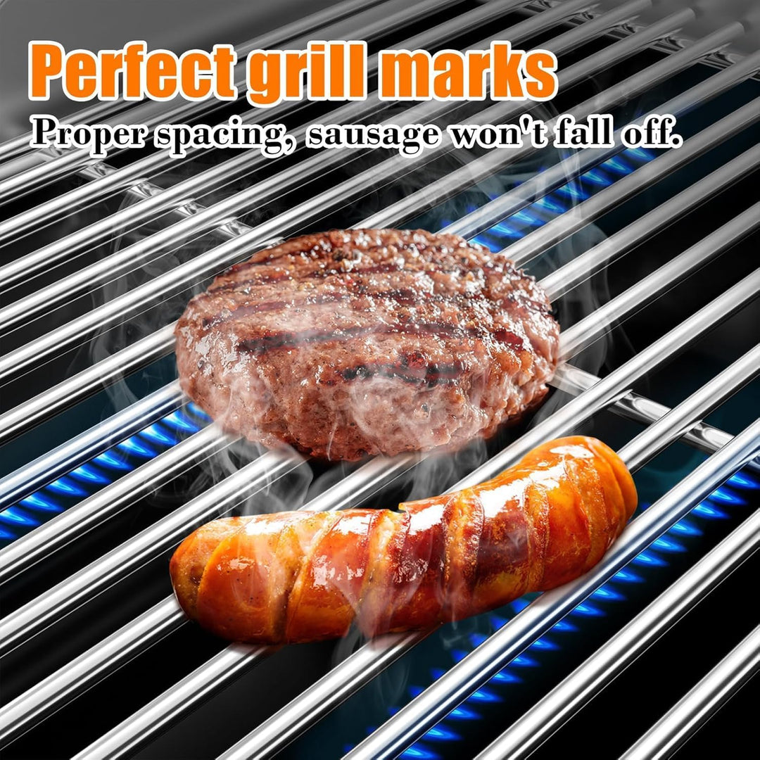 GFTIME 38CM X 28.6CM Edelstahl Grillrost 7521 für Weber Spirit Classic E200 E210 S200 S210 (mit seit