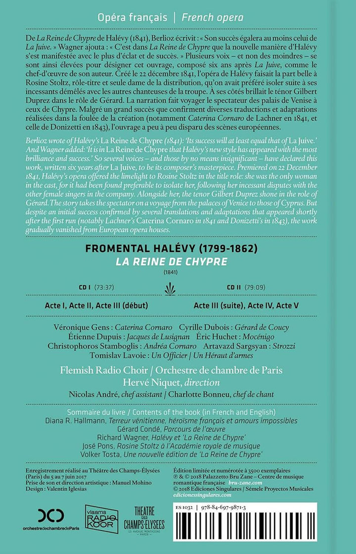 Halevy: La Reine de Chypre Buch), Audio-CD