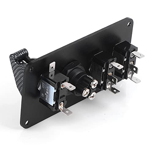 Jtron Autoschalterfeld 12v20a Kippschalter 4 in 1 Zündschalter 12v50A START-Taste für Autoboot (ON-O