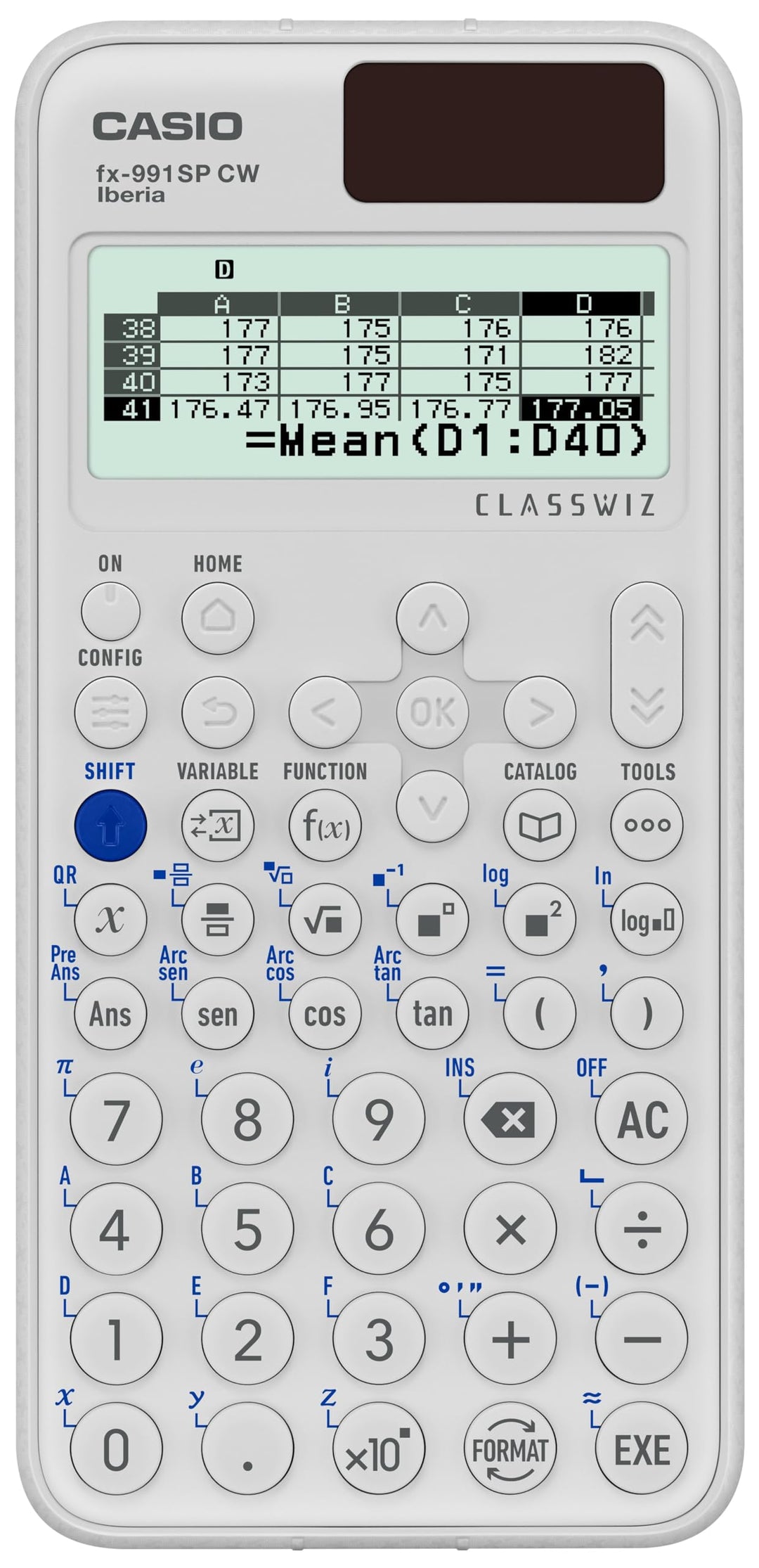 Casio FX-991SP CW Wissenschaftlicher Taschenrechner, empfohlen für den spanischen und portugiesische