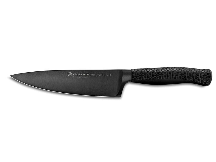 WÜSTHOF Performer Kochmesser 16 cm, Schwarz,silber Kochmesser, 16 cm Klinge Single, Kochmesser, 16 c