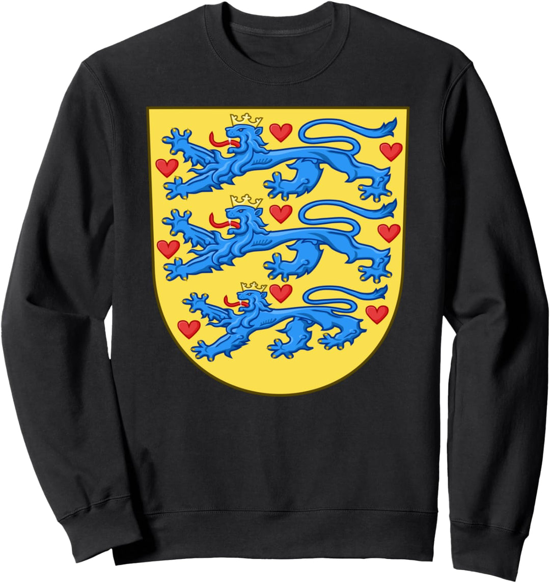 Dänemark Wappen mittelalterliches Wappenkunde Sweatshirt
