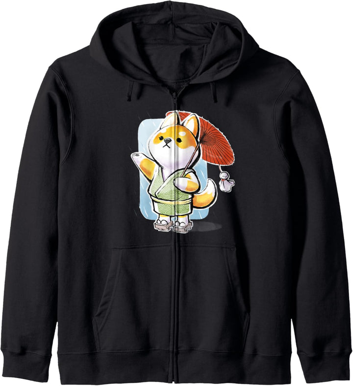 Shiba Inu Niedlicher Hund Japanischer Regen Kapuzenjacke