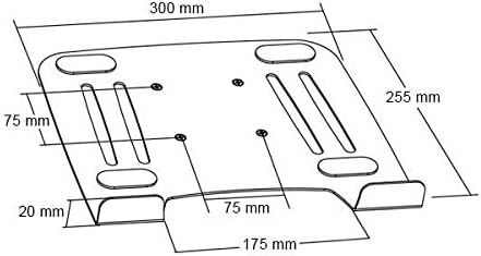 Halterung Adapter Ablage für Laptop Notebook Netbook Tablet PC - Befestigung an Wandhalterung Ablage