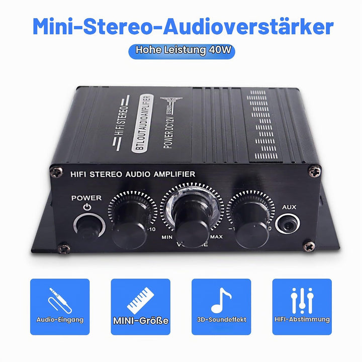 12V HiFi Stereo Audio Verstärker für Auto 2 Kanal HiFi Bass Audio Subwoofer Verstärker für Autos CD