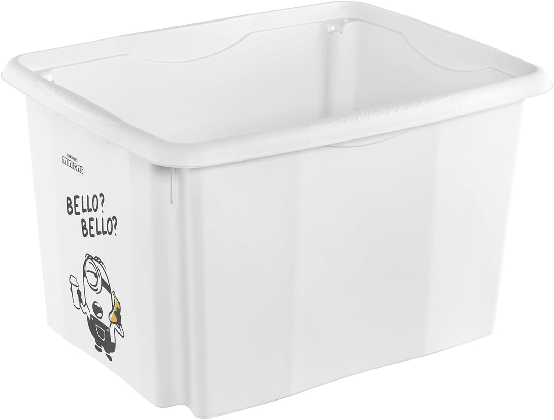 keeeper karolina Aufbewahrungsbox mit Deckel, 30 l, Dreh- und stapelbar, Design: Minions, Bello, Für