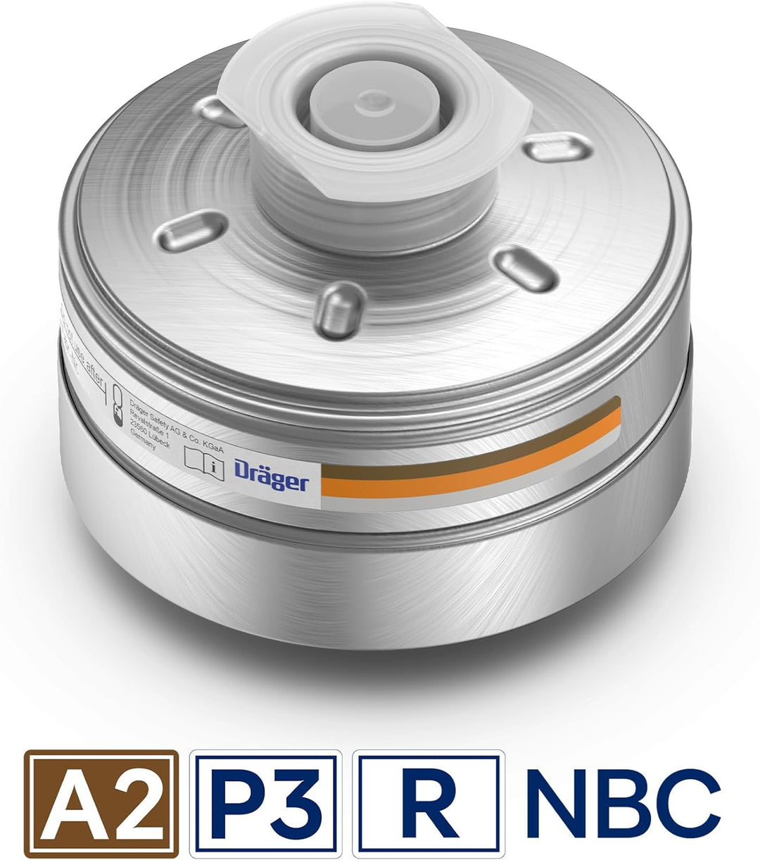 Dräger X-plore Rd40 Kombi-Filter A2 P3 Nuklear für Gase, Dämpfe, Partikel & Radioaktives Jod | 1 STK