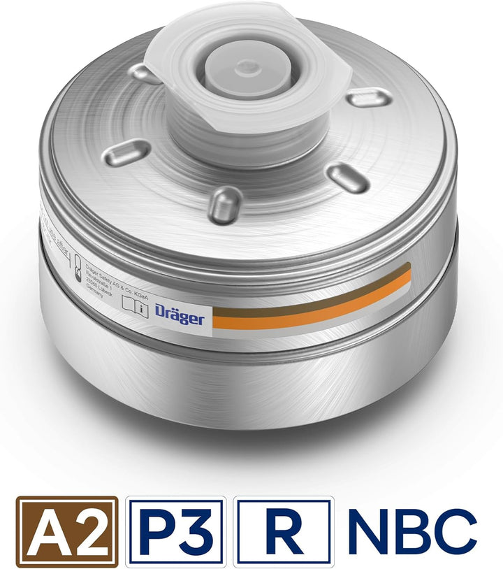 Dräger X-plore Rd40 Kombi-Filter A2 P3 Nuklear für Gase, Dämpfe, Partikel & Radioaktives Jod | 1 STK
