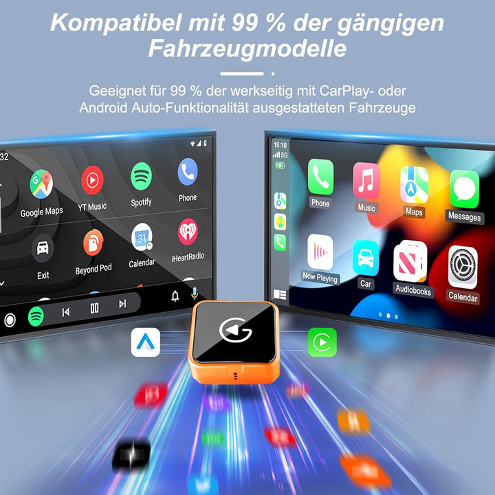 carplay Wireless Adapter, Android Auto Wireless Adapter für iPhone ios 10+ und Android 11+ System, S