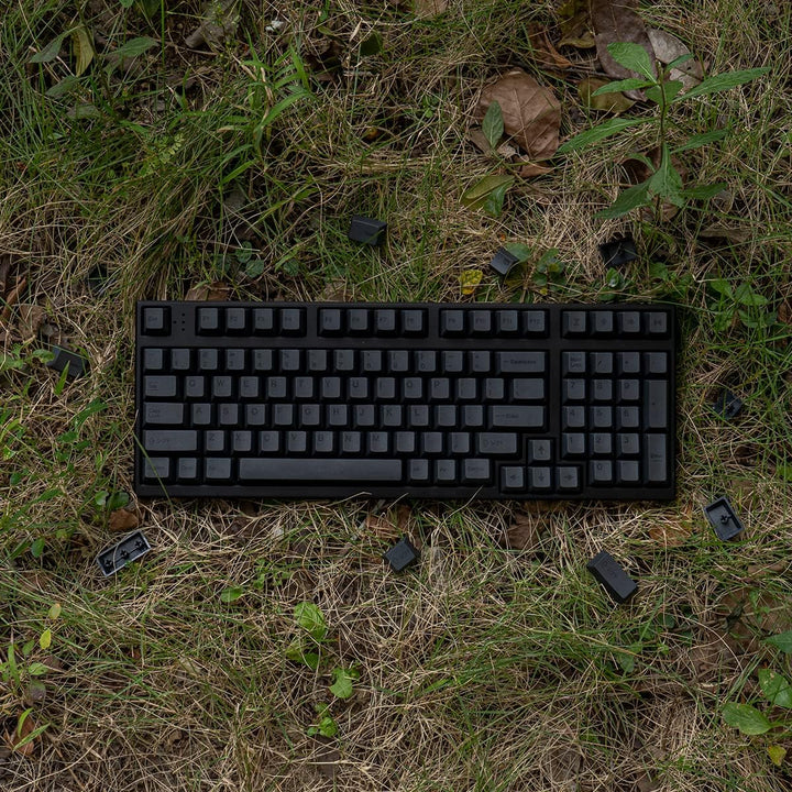 PBT Gray Keycaps Set 144 Tasten Cherry Profile DYE-Sub Custom ISO ANSI Keycaps für 61 64 87 104 108