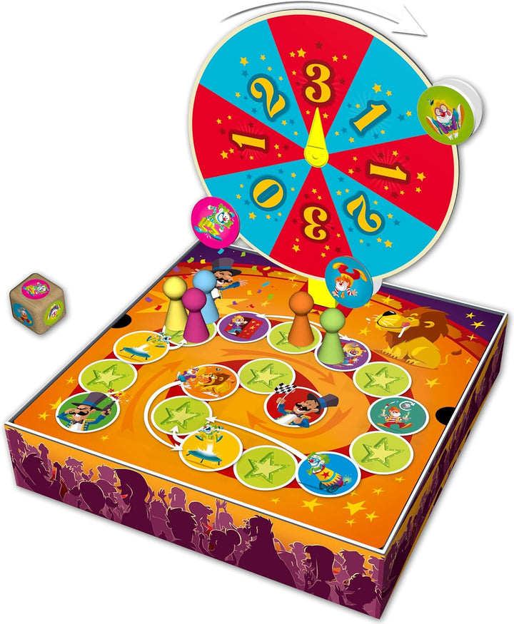 Blue Orange | Spin Circus | Kinderspiel | Geschicklichkeitsspiel | 2-5 Spieler | Ab 4+ Jahren | 10 M