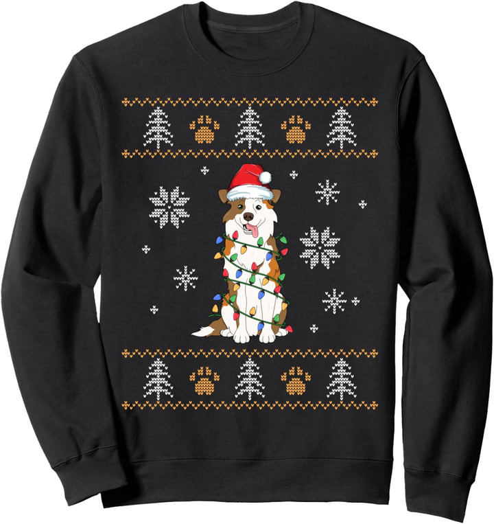 Ugly Christmas Australian Shepherd Family Xmas Aussie Dog Sweatshirt
