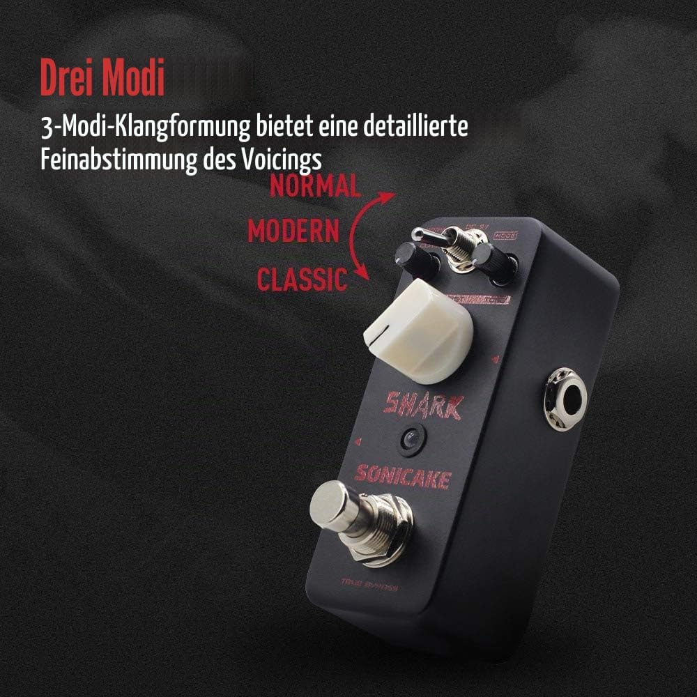 SONICAKE Distortion Gitarre Effektpedal Higain Classic British Stack Crunch High Gain True Bypass, D