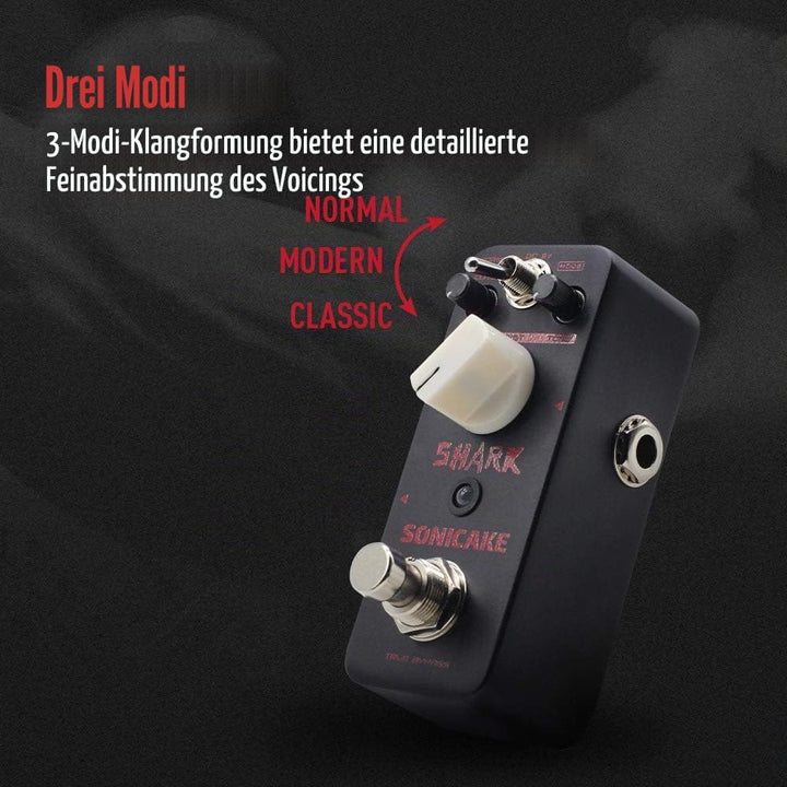 SONICAKE Distortion Gitarre Effektpedal Higain Classic British Stack Crunch High Gain True Bypass, D