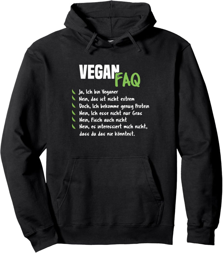 Veganer - Geschenk Vegan Veganerin Spruch Pullover Hoodie