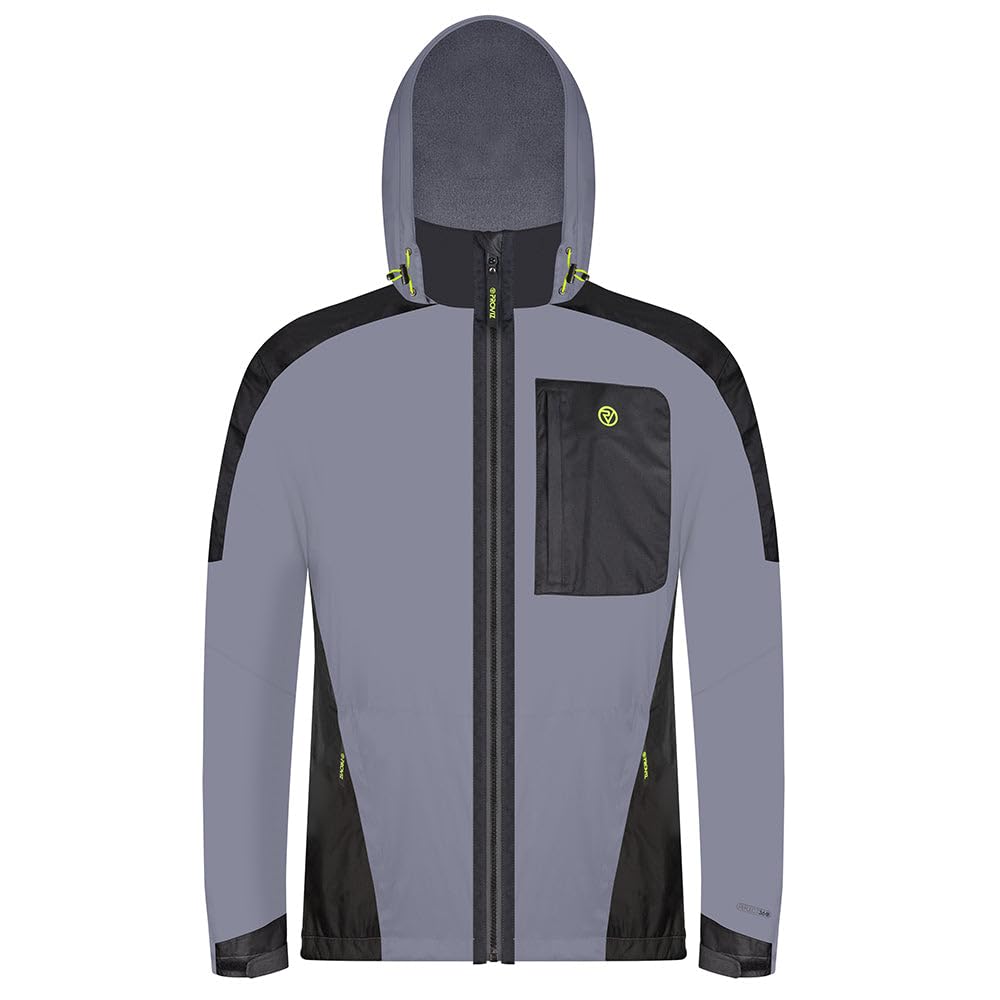 Proviz Men's REFLECT360 Fleece-Lined 100% Reflective & Waterproof Outdoor Jacket L Silber, L Silber