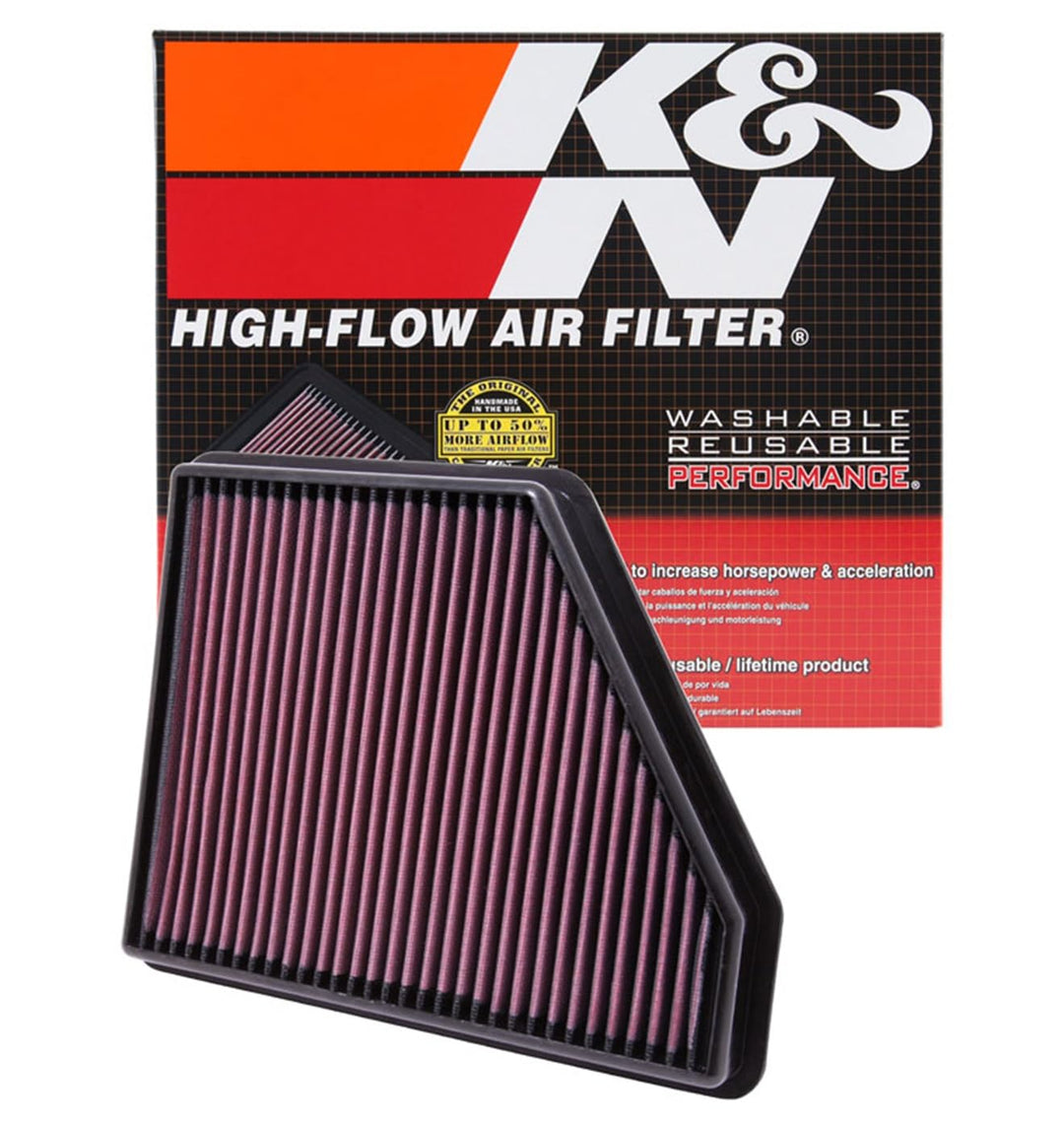 K&N 33-2434 Motorluftfilter: Hochleistung, Prämie, Abwaschbar, Ersatzfilter,Erhöhte Leistung, 2010-2