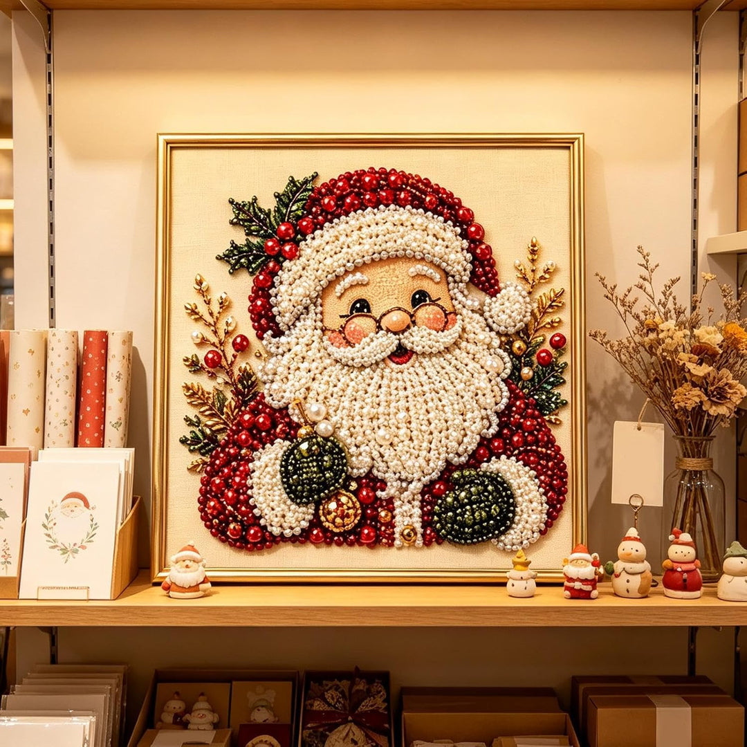 Weihnachten Perlenkunst Set, Pearl Painting Set Mit Rahmen Wand Kunstwerk | Heimdekoration Für Wohnz