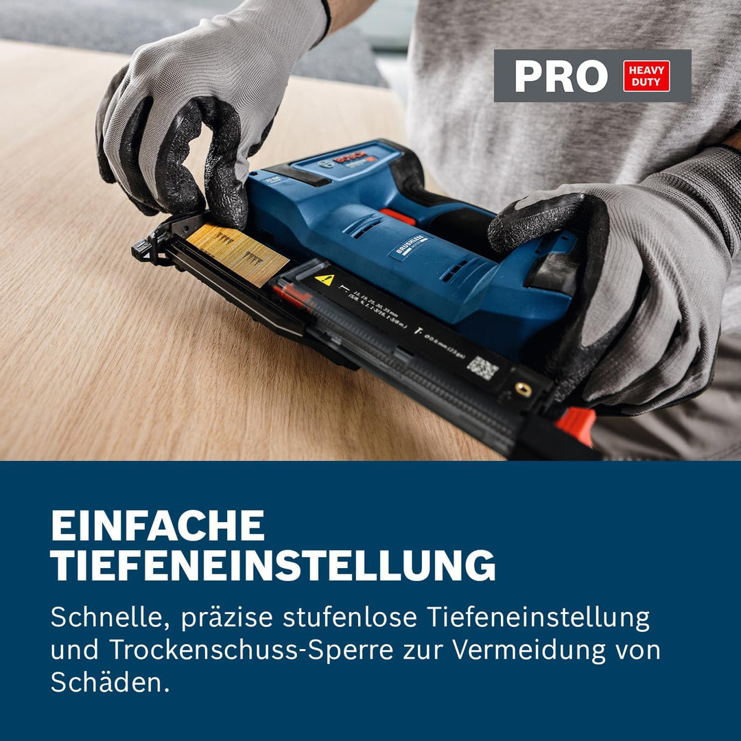 Bosch Professional 18V System Akku-Holznagler GNH 18V-35 (minimaler Rückstoss, bürstenloser Motor, i