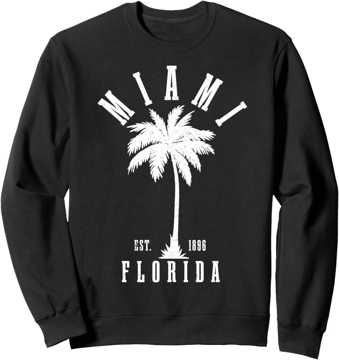 Miami Est. 1896 Florida USA Amerika Geschenk Souvenir Sweatshirt