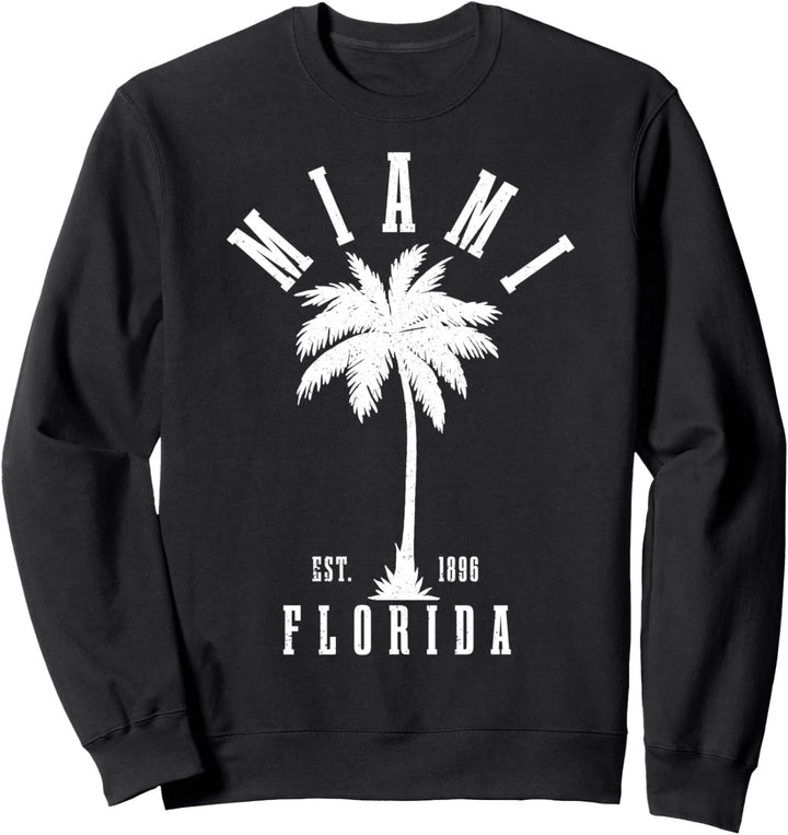 Miami Est. 1896 Florida USA Amerika Geschenk Souvenir Sweatshirt
