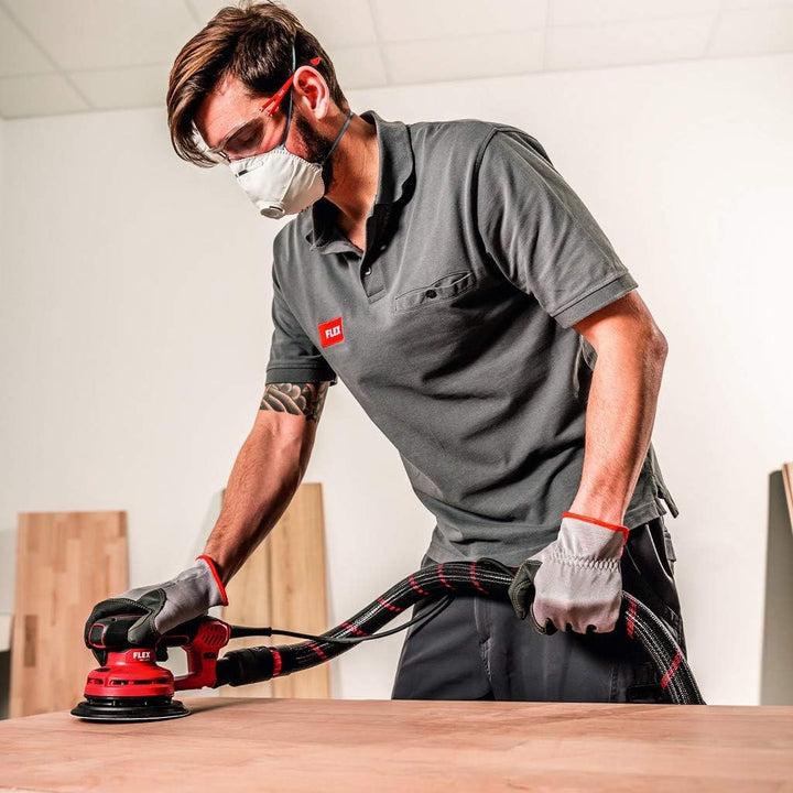 Flex Exzenterschleifer ORE 3-150 EC (400 W, Schleifteller-ø 150 mm, Hub 3 mm, bürstenloser Motor, Sc
