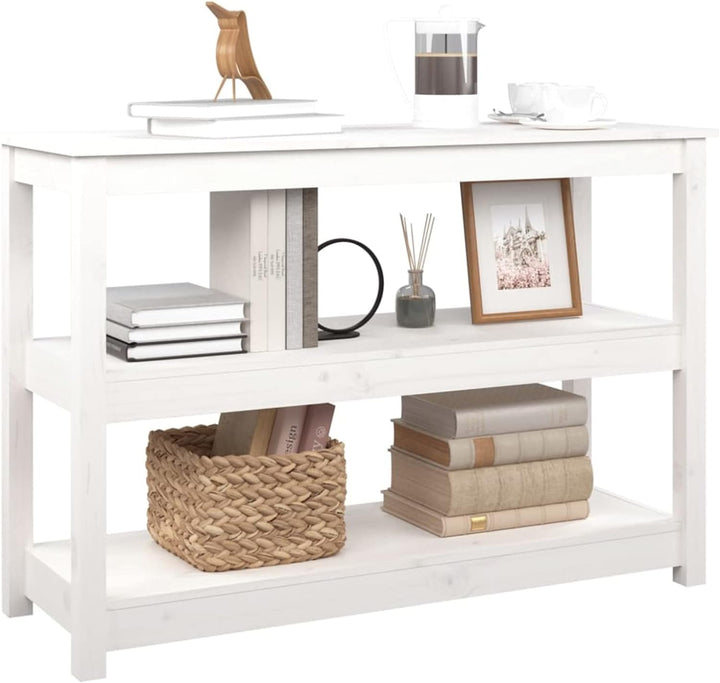 Tidyard Konsolentisch mit 3 Ablagen Konsole Beistelltisch Flurtisch Sideboard Ablagetisch Wandtisch