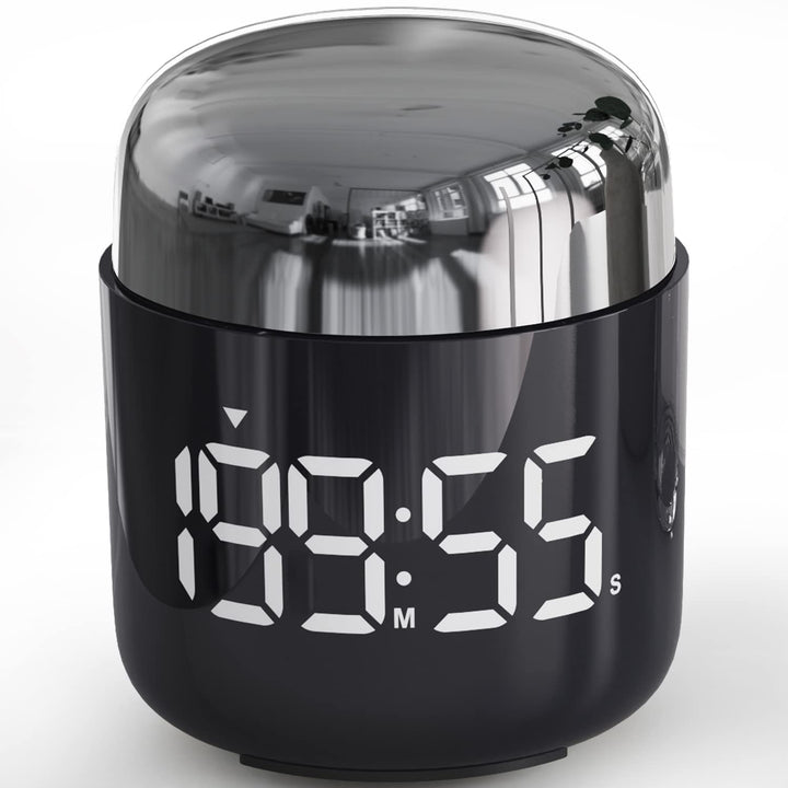 MeesMeek Digitaler Küchentimer mit grosser LED-Anzeige Countdown-Timer mit Einstellbarer Lautstärke