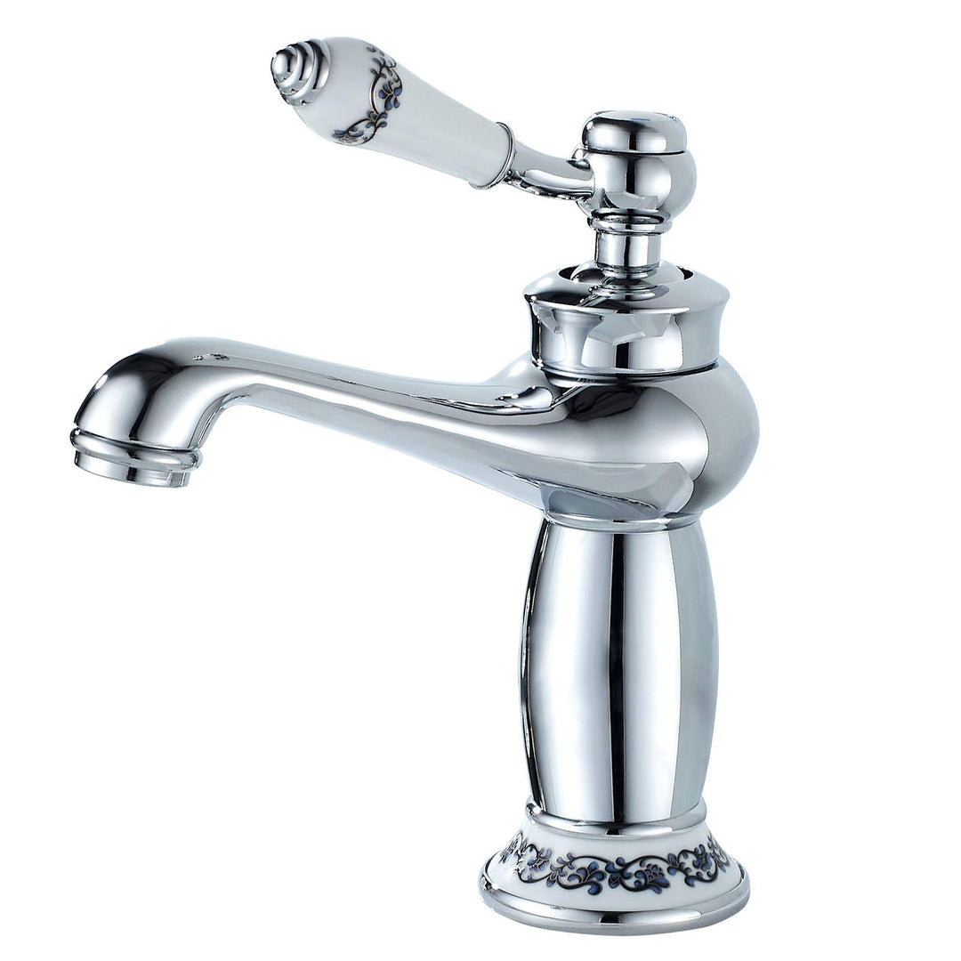 Namuoto Wasserhahn Retro, Wasserhahn für Bad Waschtischarmatur Messing Einhebelmischer Waschbecken W