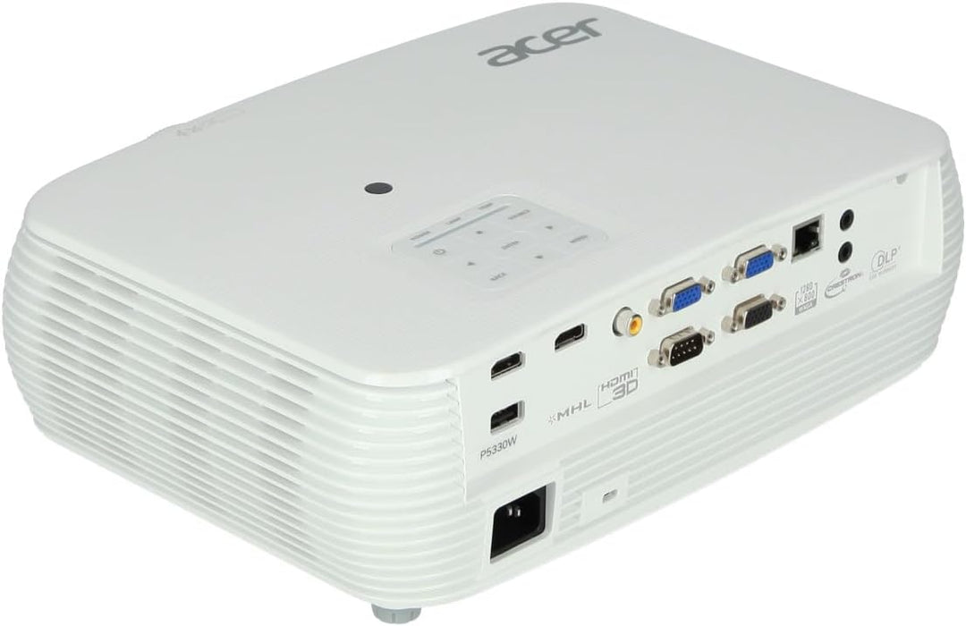 Acer P5330W DLP Beamer (WXGA (1.280 x 800 Pixel) 4.500 ANSI Lumen, 20.000:1 Kontrast, 3D, Keystone,