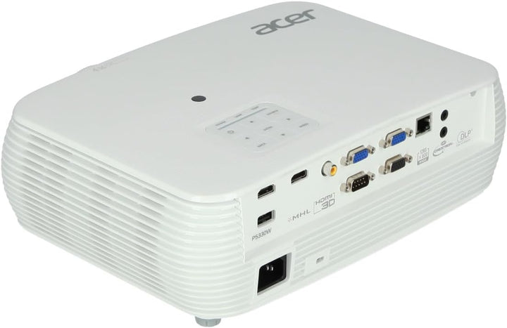 Acer P5330W DLP Beamer (WXGA (1.280 x 800 Pixel) 4.500 ANSI Lumen, 20.000:1 Kontrast, 3D, Keystone,