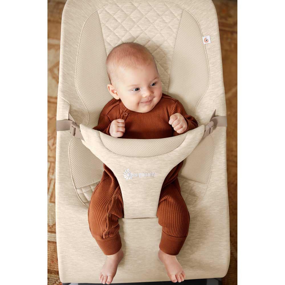 Ergobaby 3-in-1 Evolve Bouncer, Ergonomische Babywippe für Neugeborene ab Geburt bis zum Kleinkind,
