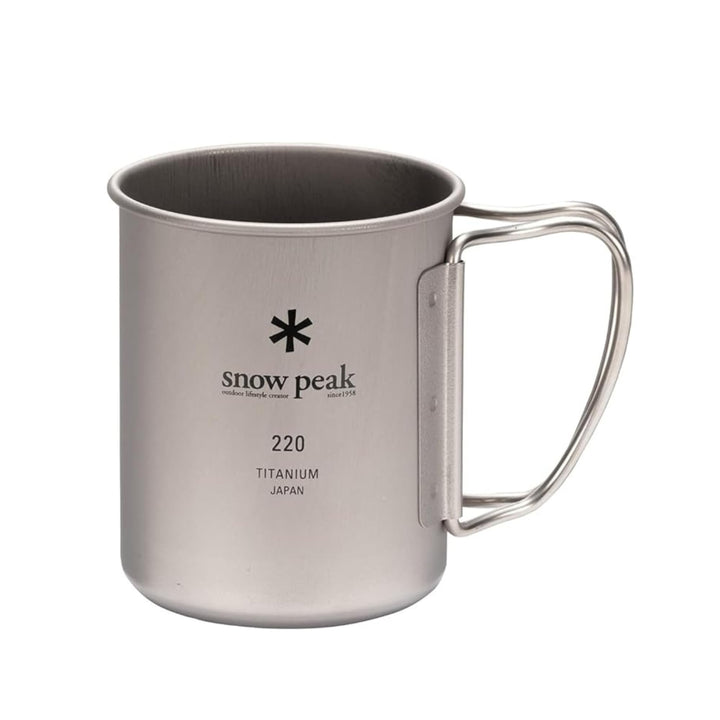 GDMONIN Snow Peak Titanium Einwandige Tasse 220 Modern, Modern