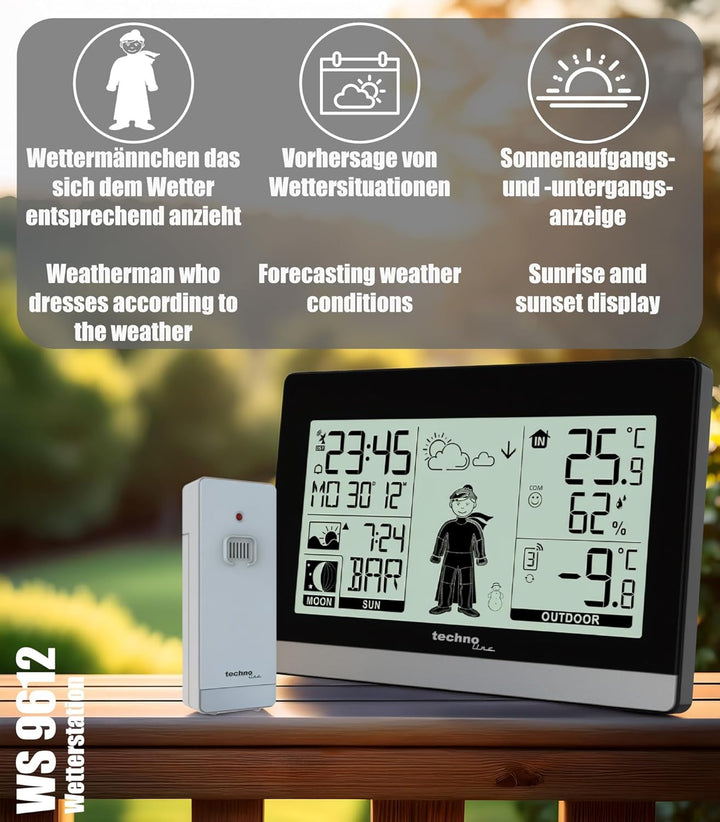 Technoline WS9612 moderne Wetterstation,
