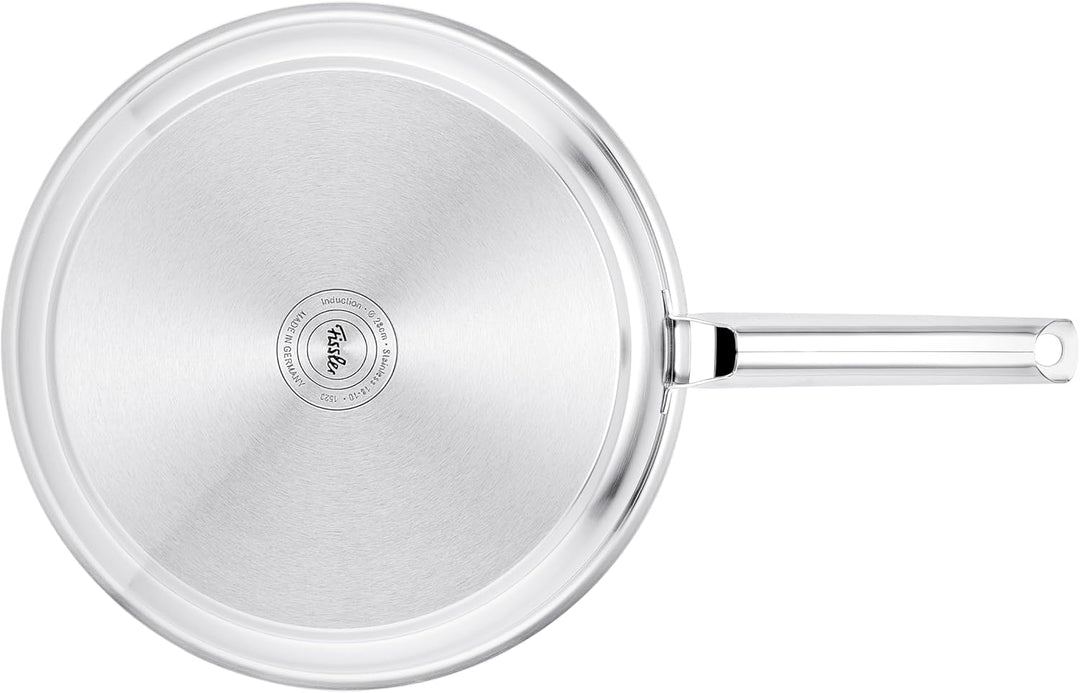 Fissler Pure Collection / Edelstahl-Pfanne (Ø 24 cm) unbeschichtete Stielpfanne, Innenskalierung, 10