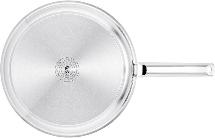 Fissler Pure Collection / Edelstahl-Pfanne (Ø 24 cm) unbeschichtete Stielpfanne, Innenskalierung, 10