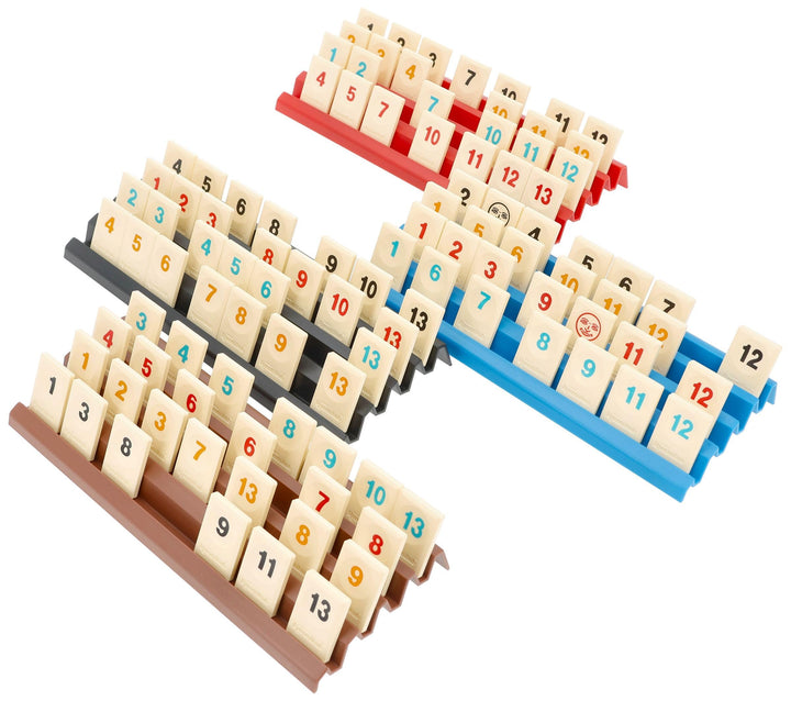 Feldherr Spielsteinhalter - 25 cm Ablagebrett/Tile Rack aus robustem Kunststoff - 4-reihig, stapelba