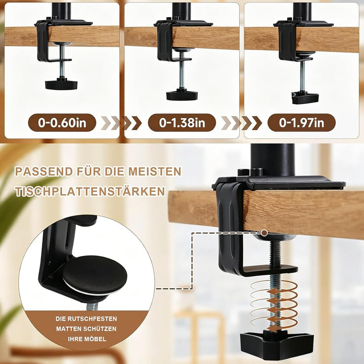 Katzenbett Schreibtisch Katzenplattform 360° Drehbar Höhenverstellbar | Katzenhängematte mit Grau Ne