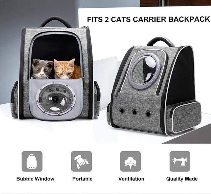 Haustiertasche Rucksack für Haustiere Katzen Hunde 10kg, Grosser Tragbare Hunderucksack Katzenrucksa