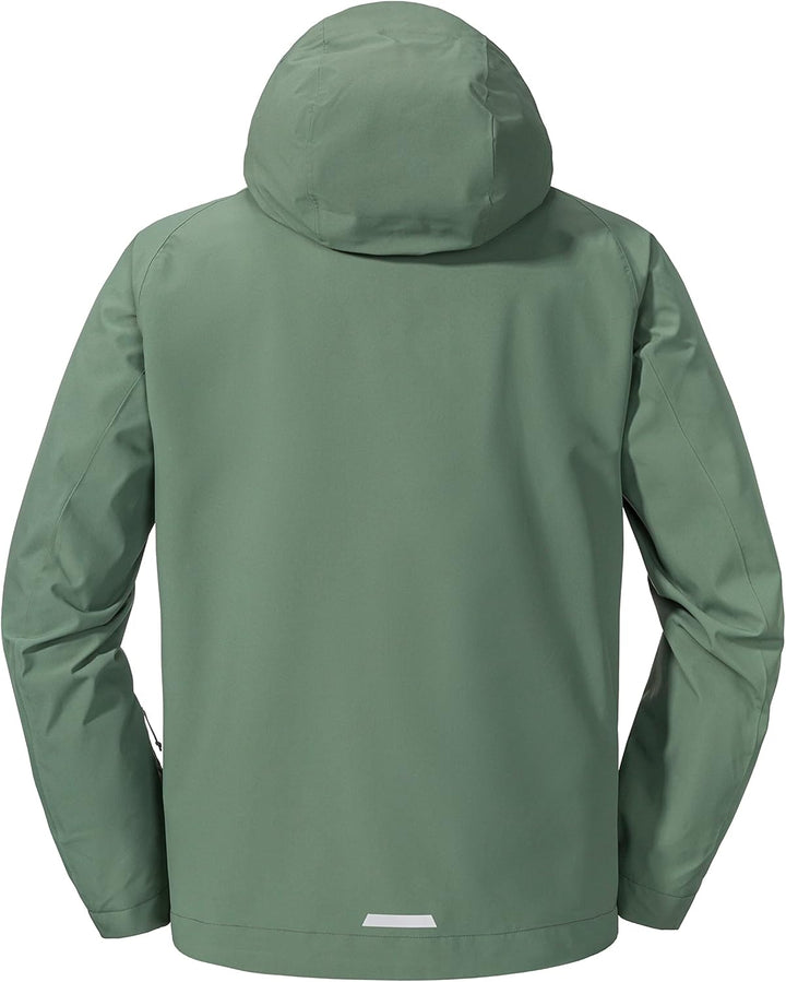 Schöffel Herren Jacket Lausanne M, Funktionsjacke mit Kapuze, wasserdichte, leichte Sommerjacke mit