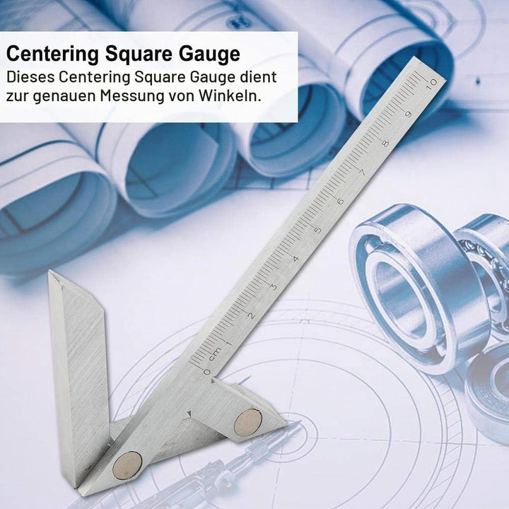 Zentrierwinkel 100 x 70 mm industrielle Präzisions Mittellehre zentrierlehre, Mittenfinder Zentrumsf