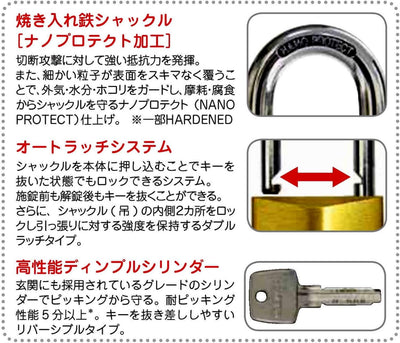 ABUS Hangschloss EC75/60 mit Wendeschlüsseltechnologie Messing, Schlosskörperbreite 60 mm" 60mm, 60m