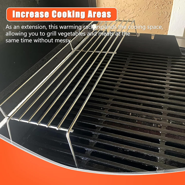 Denmay 65054 67,9CM Edelstahl Warmhalterost für Weber Genesis 300 Series E320 E330 S310 S320 S330 (2