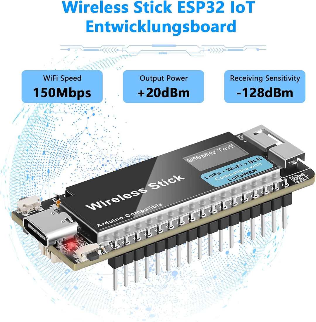 APKLVSR LoRa V3 ESP32 Wireless Stick Entwicklungsboard WiFi+BLE LoRa LoRaWAN 863 928 MHz Unterstützu