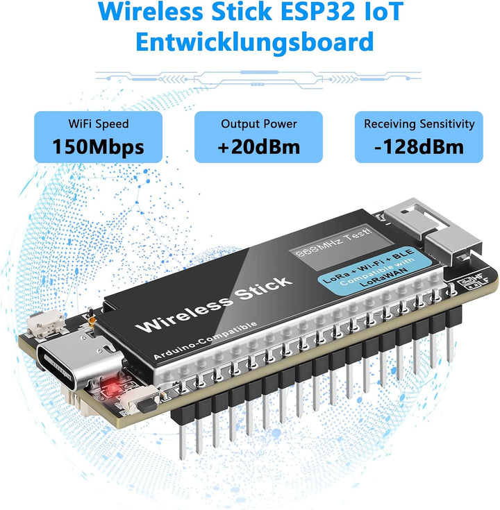 APKLVSR LoRa V3 ESP32 Wireless Stick Entwicklungsboard WiFi+BLE LoRa LoRaWAN 863 928 MHz Unterstützu