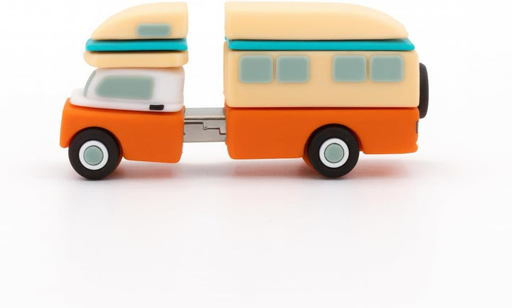 Retro Wohnmobil USB 3.0 Stick 64GB - Vintage - für Reisen, Camping, Auto, Camper Bus & Wohnwagen - T